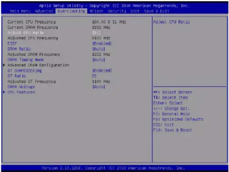 MSI H67MAE35 - Overclocking - 1