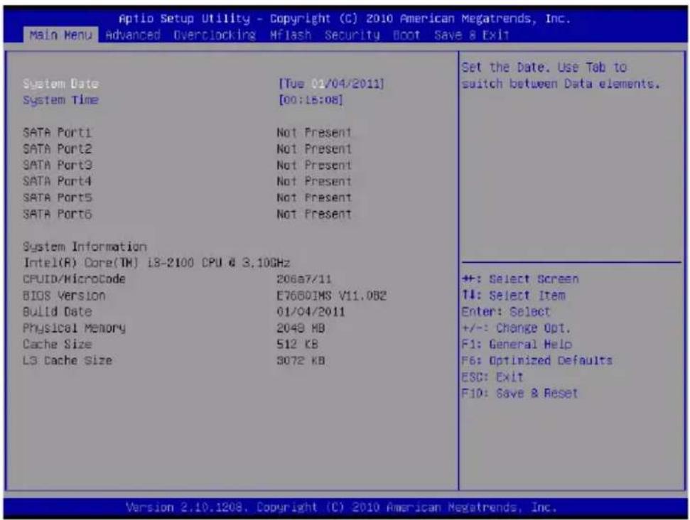 MSI H61ME33 - Ctpoka MeHIO - 1