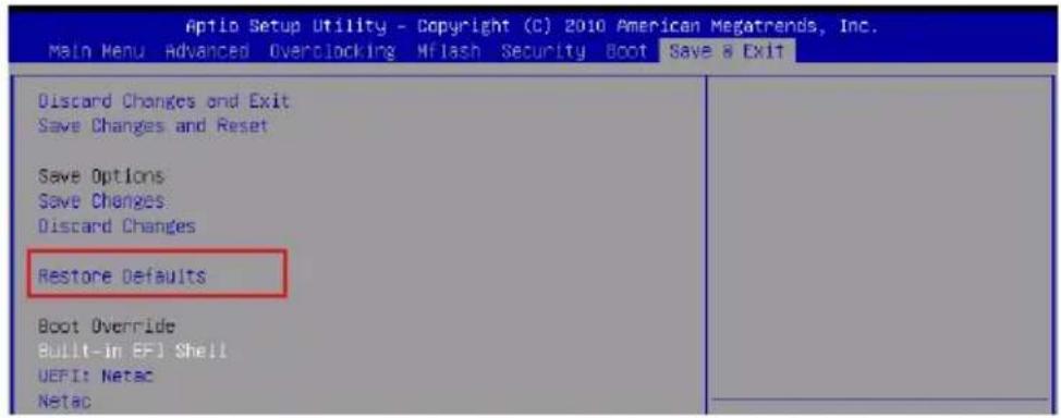 MSI H61ME33 - Save & Exit - 1