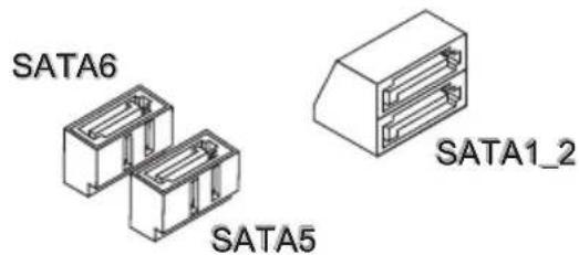 MSI H61ME33 - Connecteur Schematic ATA : SATA1_2/ SATA5/ SATA6 (SATA1_2 est en option) - 2