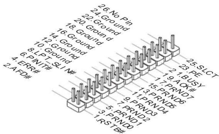 MSI H61ME33 - Parallele Schnittstelle: JLPT1 - 1