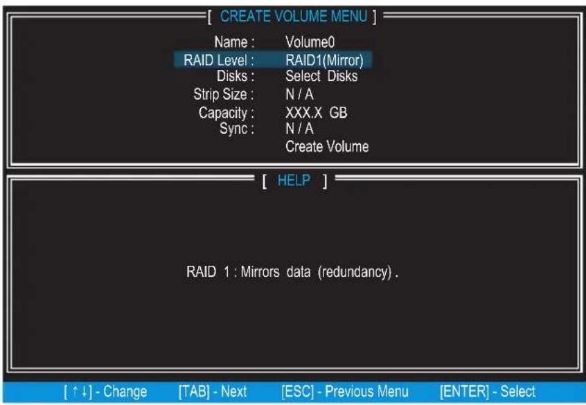 MSI Z68AGD65G3 - Create RAID Volume - 1