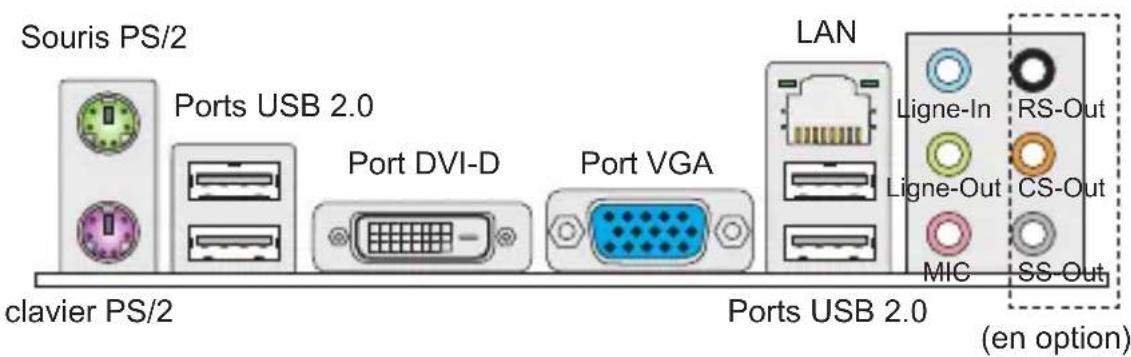 MSI H61MP22 - PANNEAU ARRÈRE - 1