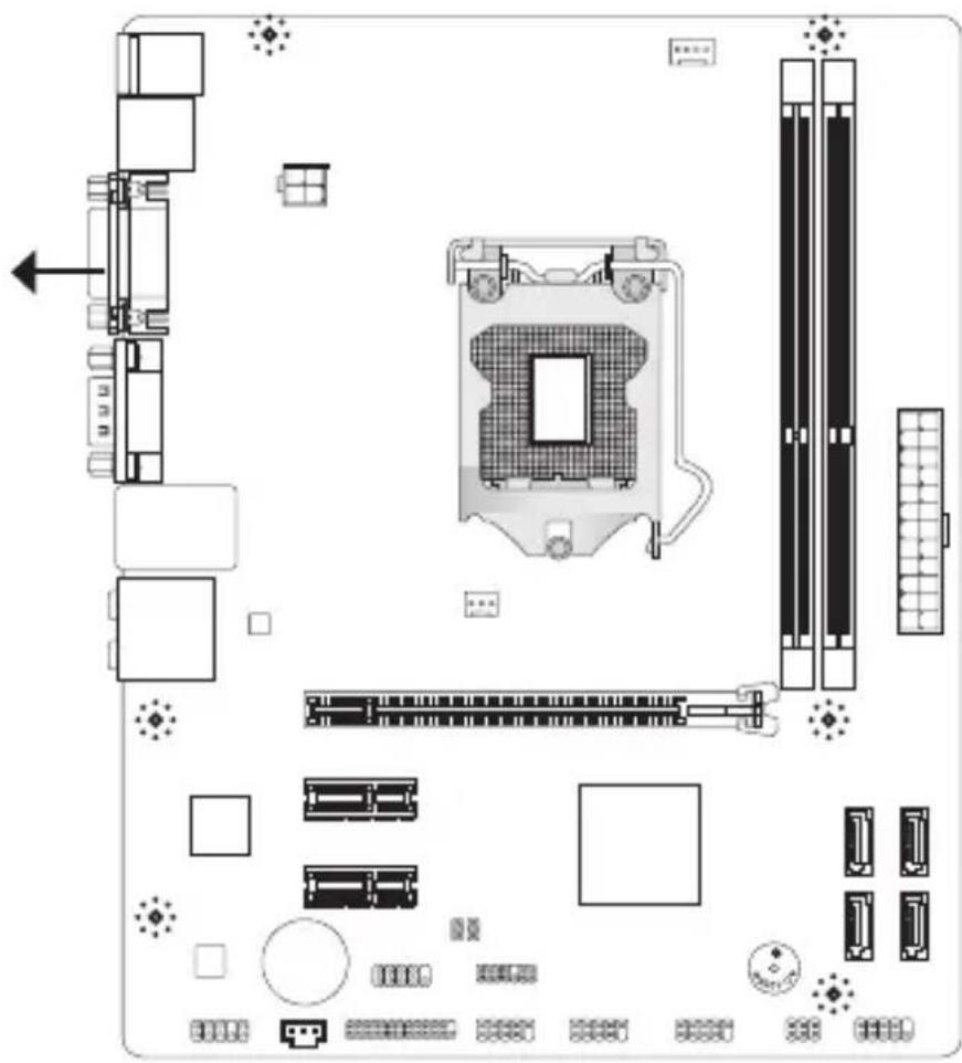 MSI H61MP22 - 裝機孔 - 1