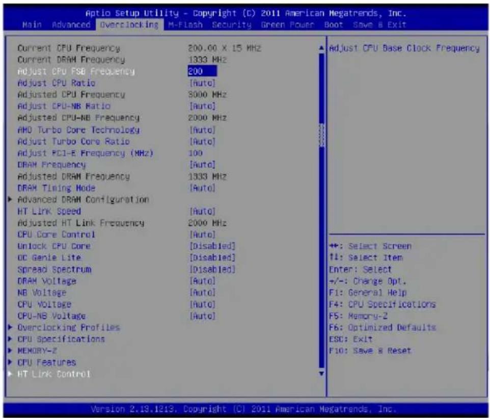 MSI 990XAGD55 - Overclocking - 1