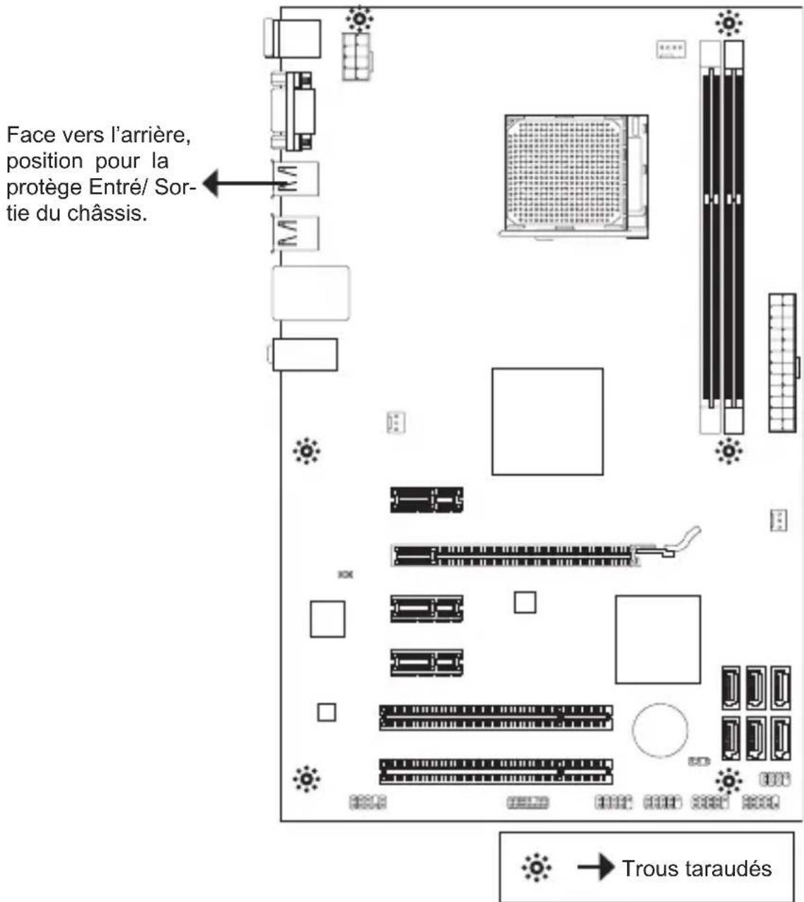 MSI 870SC45 - TROUS TARAUDÉS DE MONTAGE - 1