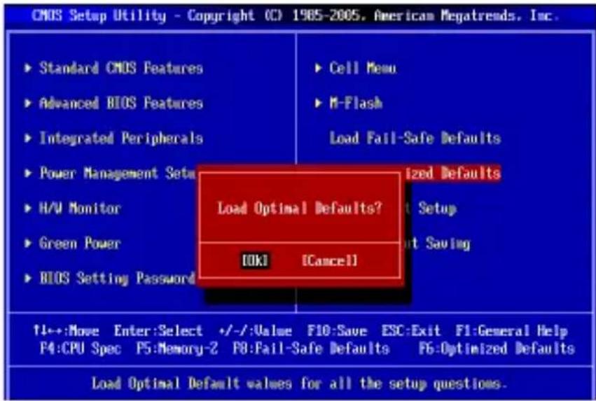 MSI 870SC45 - Load Optimized Defaults - 1