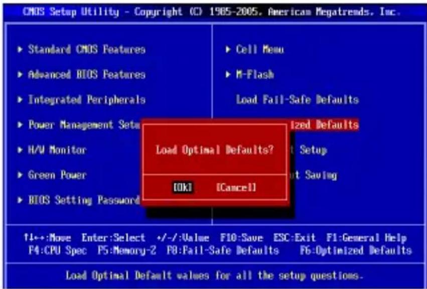 MSI 870SC45 - 载入优化设置缺省值 - 1