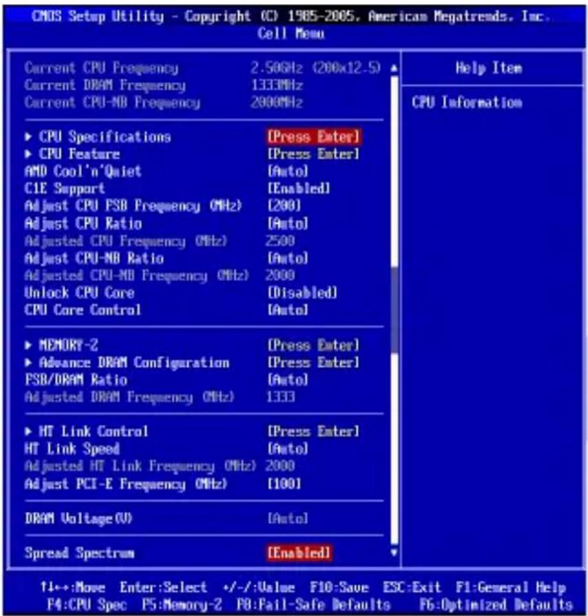 MSI 870SC45 - 核心菜单 - 1
