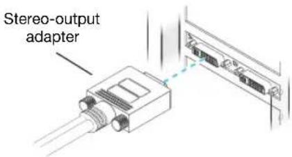 MATROX Millennium P650 LP PCI - Connect your stereo-output adapter - 1