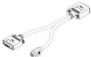 MATROX Millennium P650 LP PCI - Connecting your stereo-output adapter - 1