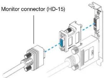 MATROX Millennium P650 LP PCI - Connect the second monitor - 2