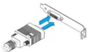 MATROX EpicA TC4 - Attach the dual-monitor cable or quad-monitor cable - 3