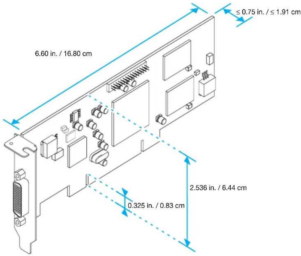 MATROX EpicA TC4 - Maximum card dimensions - Matrox Epica TC2-Lite - 1