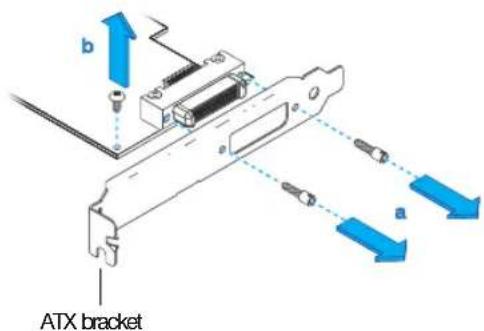 MATROX EpicA TC4 - Replacing brackets on a low-profile graphics card - 1