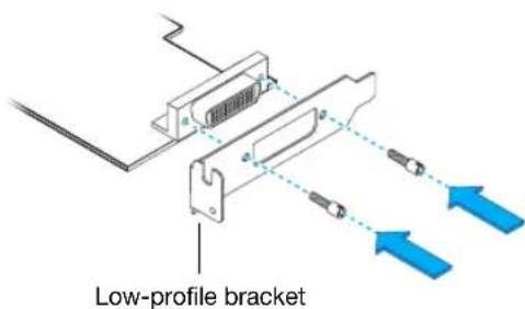 MATROX EpicA TC4 - Replacing brackets on a low-profile graphics card - 2