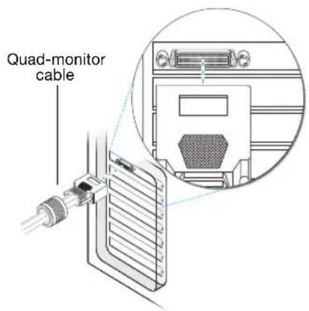 MATROX EpicA TC4 - Attach the dual-monitor cable or quad-monitor cable - 4