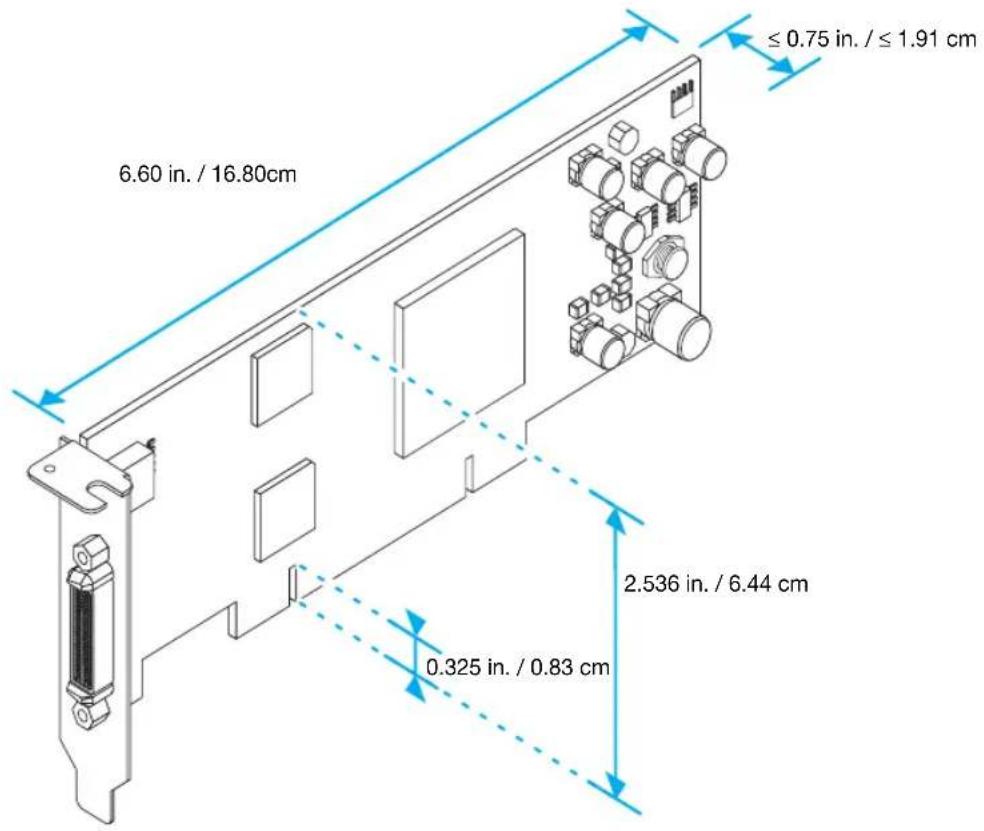 MATROX EpicA TC4 - Maximum card dimensions - Matrox Epica TC4 - 1