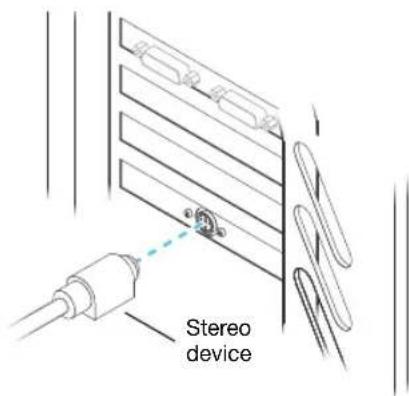 MATROX Millennium P750 - Connect your stereo device - 1