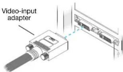 MATROX Millennium P750 - Connect your video-input adapter - 1