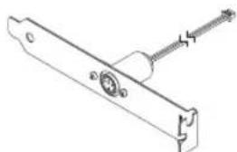 MATROX Millennium P750 - Connecting your stereo-output bracket - 1