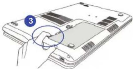 MSI GT660Ri7468BLW7P - Installing the Battery Pack - 3