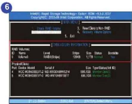 MSI GT660Ri7468BLW7P - Creating RAID Volume - 6