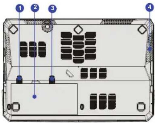 MSI GT660Ri7468BLW7P - Bottom Side View - 1