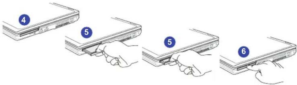 MSI GT660Ri7468BLW7P - Installing the ExpressCard - 1