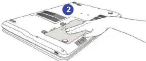 MSI GT660Ri7468BLW7P - Installing the Battery Pack - 2