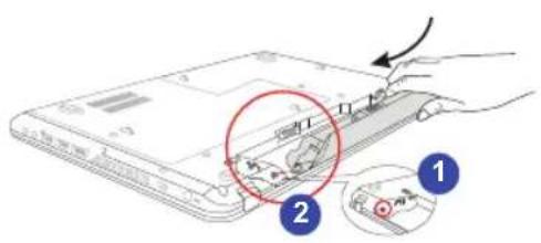 MSI FX610P3243 - Installing the Battery Pack - 1