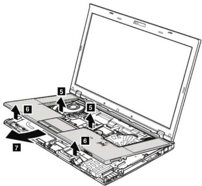LENOVO ThinkPad T510i - 1100Keyboardbezelassembly - 5