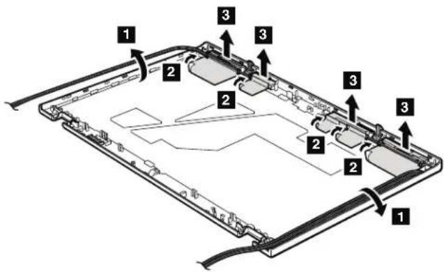 LENOVO ThinkPad T510i - 2050AntennakitandLCDrearcoverassembly - 1