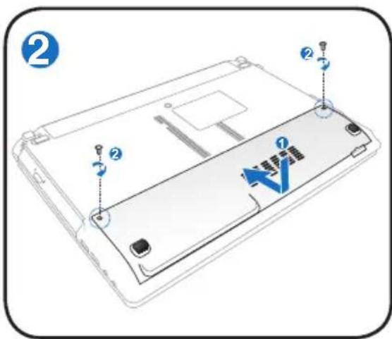 ASUS K53TKSX023V - De harde schijf installeren: - 2