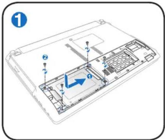 ASUS K53TKSX023V - De harde schijf installeren: - 1