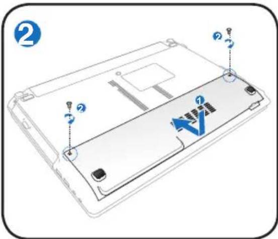 ASUS K53TKSX023V - De harde schijf installeren: - 2