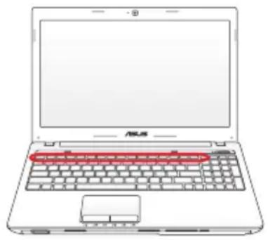 ASUS K53TKSX023V - Gekleurde sneltoetsen - 1