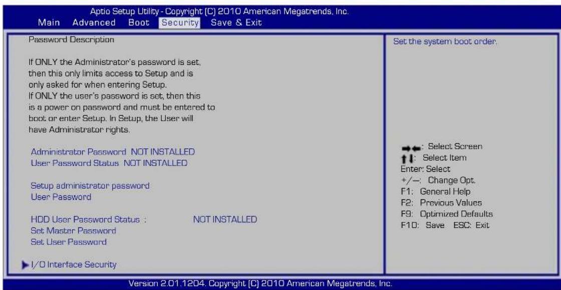 ASUS HRSX196X - Security Setting - 1
