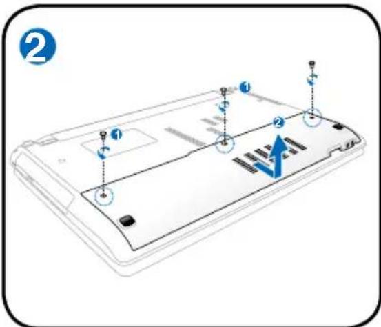 ASUS HRSX196X - Installing the hard disk drive: - 2