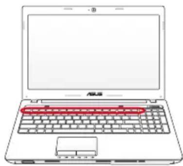 ASUS HRSX196X - Colored Hot Keys - 1