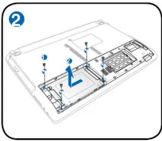 ASUS HRSX196X - Removing the hard disk drive: - 2