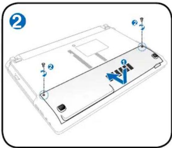 ASUS HRSX196X - Installing the hard disk drive: - 2