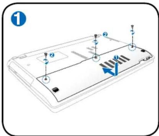 ASUS HRSX196X - Removing the hard disk drive: - 1