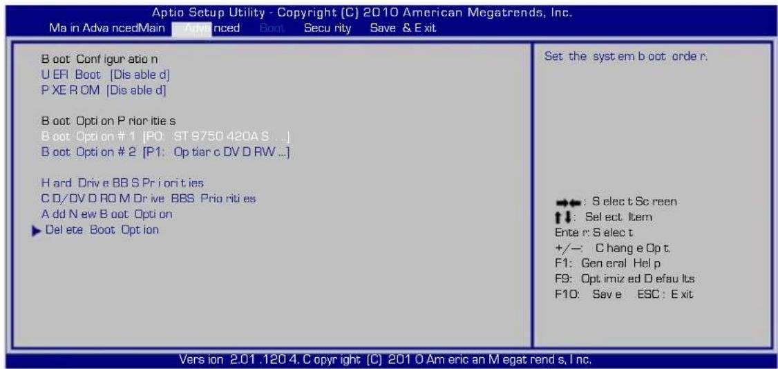 ASUS HRSX196X - On the Boot screen, select Boot Option #1. - 1