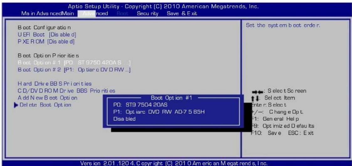 ASUS HRSX196X - Press [Enter] and select a device as the Boot Option #1. - 1