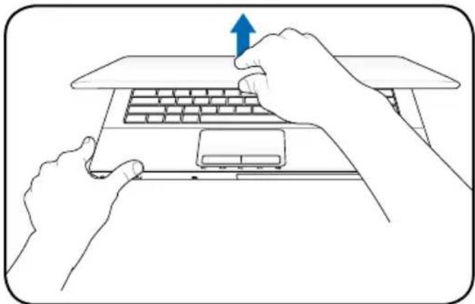 ASUS HRSX196X - Opening the LCD display panel - 1