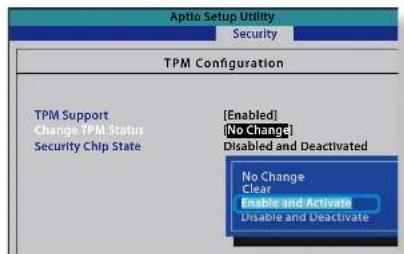 SAMSUNG 700Z5CA04UK - Using the TPM Security Device(Optional) - 1