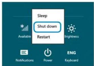 SAMSUNG 700Z5CA04UK - Turning the computer off - 2