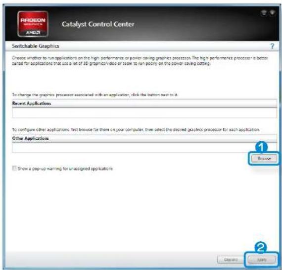 SAMSUNG 700Z5CA04UK - Adding programs for PowerXpress graphics technology - 2