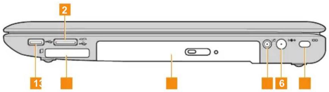 LENOVO Y560 - Right-side view - 1